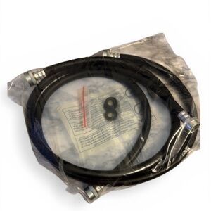 NWT washing machine fill hose rubber set Black 4ft model wxjh 253c1035g002